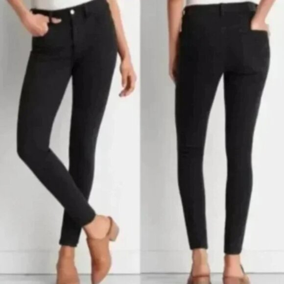 American Eagle Black Hi-Rise Jeggings Super Stretch X4 Size 8 Short - Picture 1 of 13